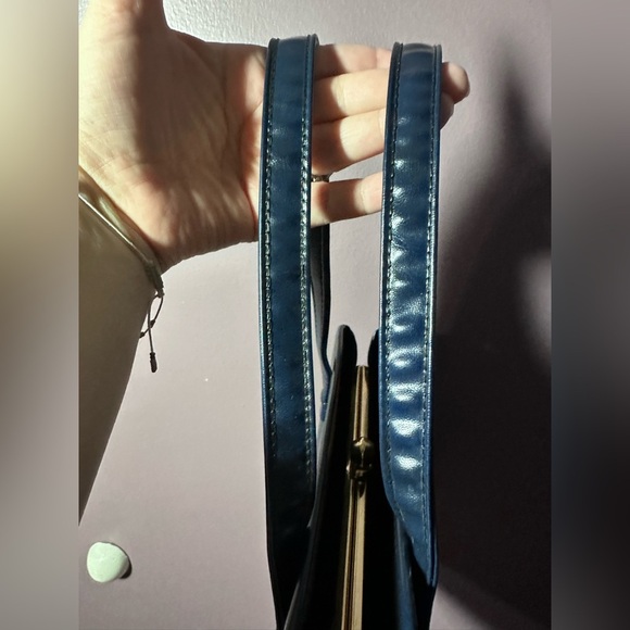 Elegant Blue Vintage Handbag - Picture 7 of 10